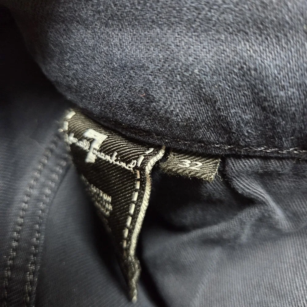 7 For All Mankind Slimmy Jeans Mens 32x29 Navy Blue Luxe Performance Denim